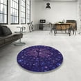 thumbnail image 4 of Ahgly Company Machine Washable Indoor Rectangle Transitional Purple Amethyst Purple Area Rugs, 8' x 10', 4 of 7