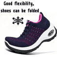thumbnail image 3 of Qaltryn Comfort Sneakers for Women Arch Support Breathable Mesh Sneakers with Slip-Resistant Sole for Casual Walking Shoes, 3 of 9