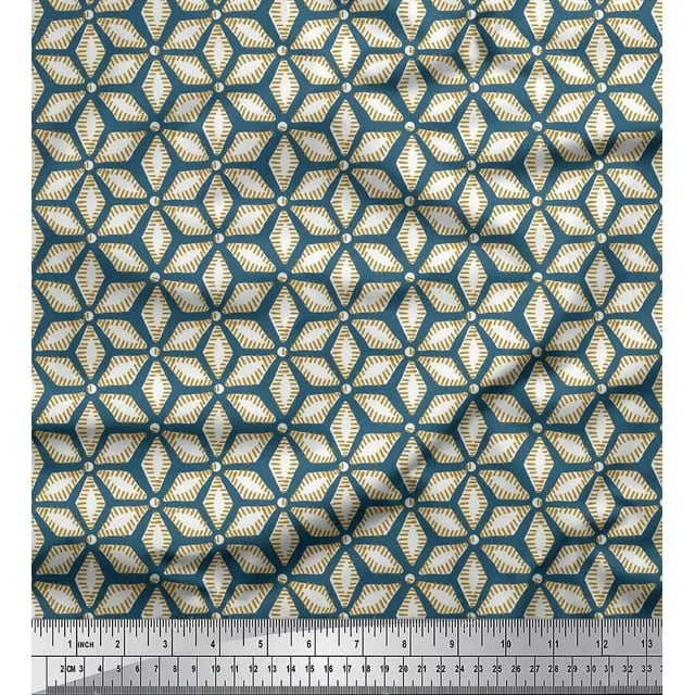Soimoi Cotton Jersey Fabric Geometric Mandala Fabric Prints By Yard 58 Inch Wide