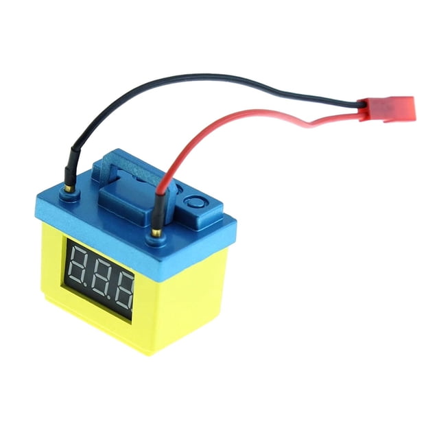 BELOVING Compact RC Low Voltage Alarm Lipo Battery Digital Detector Accessory for 1 10 RC