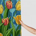 thumbnail image 3 of Fenyluxe Tulips Pretty Shower Curtain Bathroom Decor 100% Polyester Washable Chic Modern Style with Hooks 69x72, 3 of 7