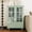 Green, variant on LJAN 36'' Tall Storage Cabinet with Glass Doors for Living Room,Small Cabinet ,Small Floor Buffet Cabinet ,with Drawer and Glass Doors for Dining Room