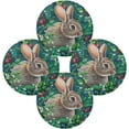 thumbnail image 2 of SKYSONIC Easter Bunny Eggs Round Placemats for Dining Table Non-Slip Heat-Resistant Polyester Table Mats Set of 1 Washable Table Mats for Kitchen Dining Table Decoration, 2 of 7