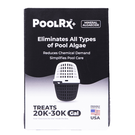 Pool Rx  Black/White 6-Month Swimming Pool Mineral Algicide, 1 Tablet Treats 20k-30k Gallons of water
