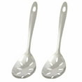 thumbnail image 2 of 2 Stainless Steel Serving Slotted Spoon Cooking Utensil Kitchen Tool Heavy Gauge, 2 of 2