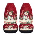 thumbnail image 5 of POLERO Car Seat Covers Front Set Cars Interior, Elastic Vehicle Seat Covers Truck Breathable, Snowman, 5 of 9