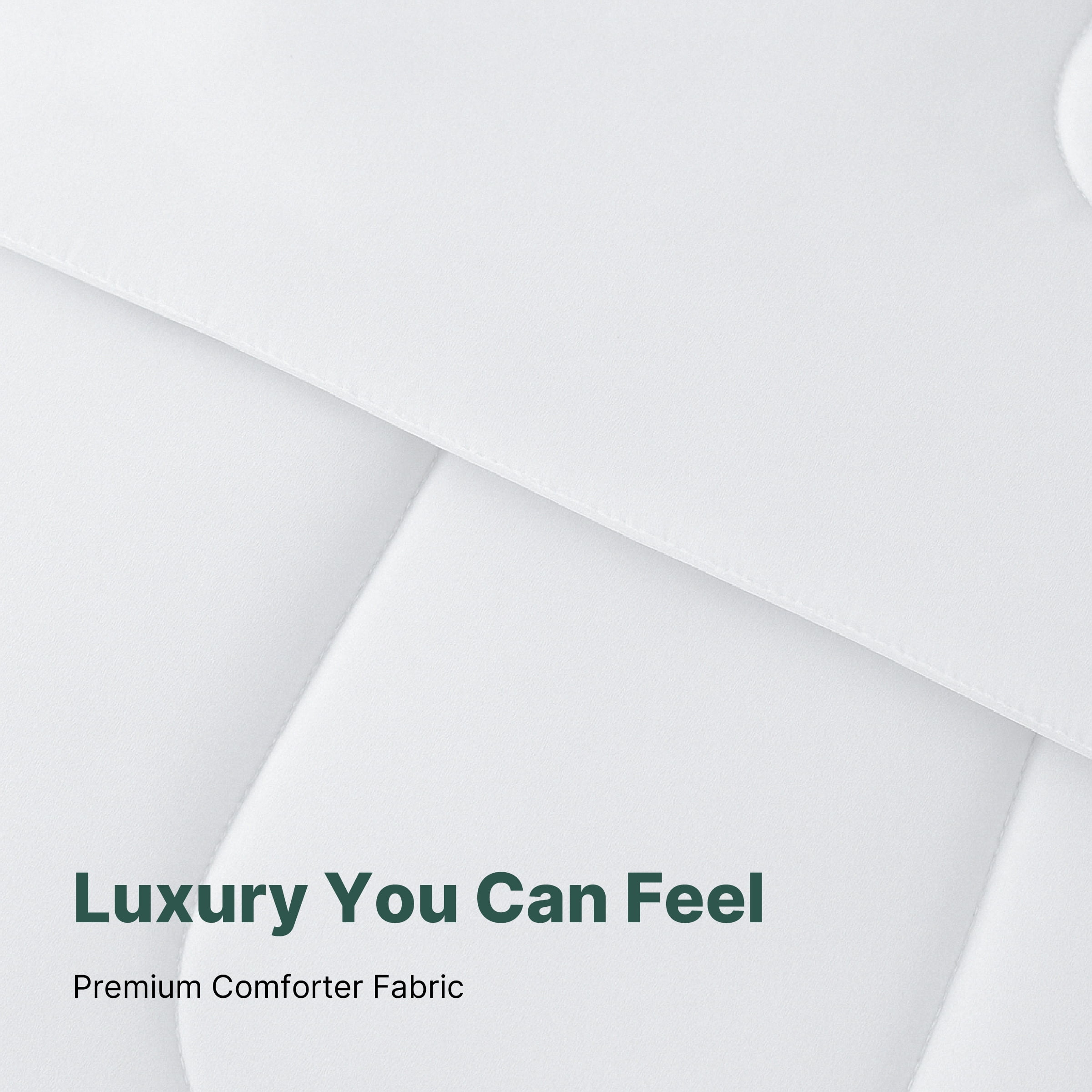 Beddora Ensemble de Lit 7 Pcs – Comprend une Couette, 2 Taies d'Oreiller, un Drap Plat, un Drap-Housse et 2 Taies d'Oreiller – Ultra-Doux, Toutes Saisons, Grand – Blanc Éclatant