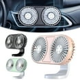 thumbnail image 5 of SPRING Usb Dual-Head Car Fan 360° Rotatable Atmosphere Suitable For Cars Campers Suv, 5 of 5