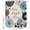 Brown, variant on Brown Blue Flower Shower Curtain Set with Hooks, Laugh Love Live Plant Farmhouse Water Repellent Shower Curtains for Bathroom Decor Sturdy Shower Curtain, Machine Washable 36x72 Inch