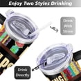 thumbnail image 5 of 40oz Bookshelf Book Lover Stainless Steel Flip Straw Tumbler Spill Proof Travel Cup Double Wall Vacuum Insulated Coffee Mug with Handle, 5 of 6