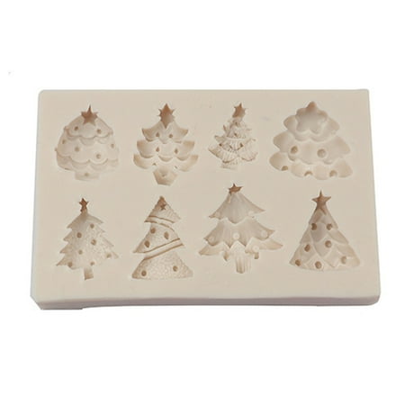 

Chocolate Fondant Cake Silicone Mold Candy Christmas Tree Moulds DIY Baking
