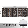 thumbnail image 5 of Kitchen Rugs Sets Of 2,Brown Striped Geometric Pattern Anti Fatigue Kitchen Mat Rugs Non Slip Washable,Decorative Kitchen Floor Mats for Kitchen,Sink,Laundry,17"x47"+17"x47", 5 of 5