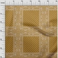 thumbnail image 3 of oneOone Georgette Viscose Dark Mustard Fabric Geometric Fabric For Sewing Printed Craft Fabric By The Yard 42 Inch Wide, 3 of 4