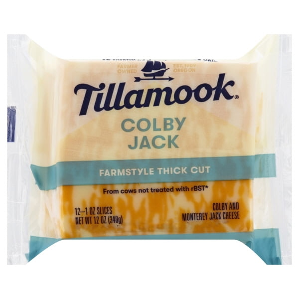 Tillamook Colby Jack Cheese Slices, 12 ea