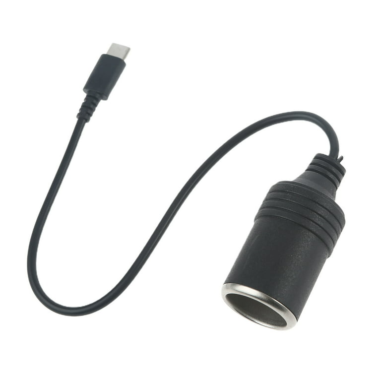 USB C PD to 12V Car Cigarette-Lighter Socket Female Cord for Drone Car  Charger