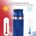thumbnail image 4 of Advancent Botella de agua térmica de acero inoxidable de 500ML con taza de cuerda colgante, frasco, contenedor de bebidas de café, artículos Suministros térmicos Rosado, 4 of 6