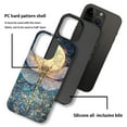 thumbnail image 4 of FKBRCL4U Compatible with iPhone 15 Pro Max Matte Case, Stained Glass Yellow Dragonfly Moon Pattern for Girl Full Body Design Soft Silicone Drop Shock Scratch Protection for iPhone 15 Pro Max, 4 of 7