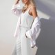 thumbnail image 4 of Pantalones Casuales para Mujeres de Verano sin Mangas Pantalones Largos Sudadera con Cuello en V Y Bolsillo, Sudaderas Casuales para Mujeres de Verano para Diario Y Fiesta, 4 of 7