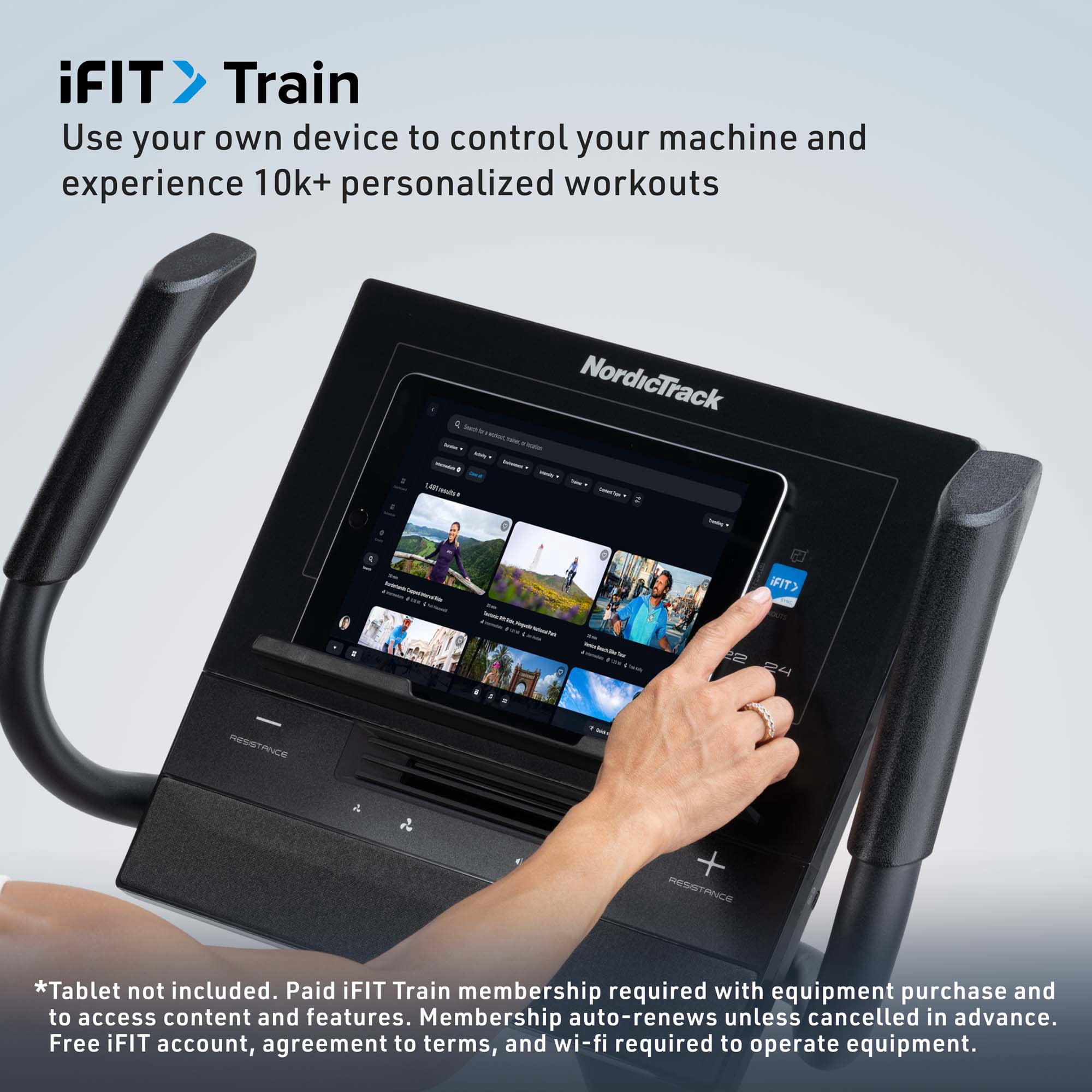 NordicTrack G LE Upright Smart Exercise Bike with 24 Resistance Levels, Silent Magnetic Resistance™,  AutoBreeze™ Fan, SmartAdjust™ Technology & Powered by iFIT