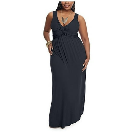 Miss Tina Womens Plus-size Twist Maxi Dr
