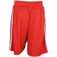 thumbnail image 2 of Spiro - Pantalones cortos de baloncesto secado rápido hombre caballero (Rojo/Blanco), 2 of 2