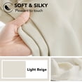 thumbnail image 3 of ZOPZO Blackout Curtains 2 Panels Thermal Insulated, Light Beige, 70W x 84L Inch, Back Tab Drapes for Bedroom and Living Room, 3 of 7