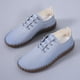 thumbnail image 4 of Zapatos casuales de punta redonda con suela blanda y tacón plano con cordones de color sólido para mujer, zapatos individuales Wmkox8yii  FOPL1914, 4 of 4