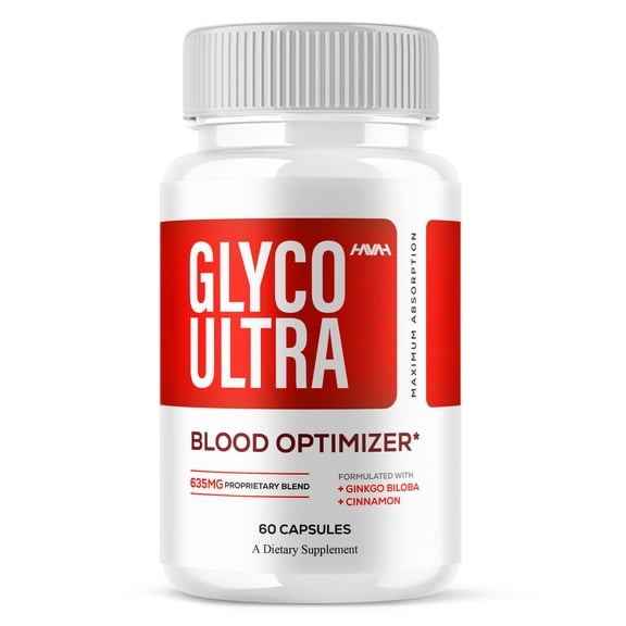 Glyco Ultra Blood Optimizer Capsules, GlycoUltra Advanced Formula Support Supplement (60 Capsules)
