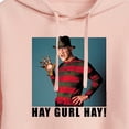 thumbnail image 3 of Nightmare on Elm Street - Hay Gurl Hay - Juniors Cropped Pullover Hoodie, 3 of 5