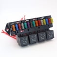 thumbnail image 2 of 15 Way Blade Fuse Box Block Holder With 4 Way 12V 40A Relay for Car Truck Universal, 2 of 5