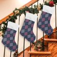 thumbnail image 7 of Coolnut 2 PCS Christmas Stocking Plaid Big Warm 17.7 x 12 Inch Hanging Xmas Stockings Decoration for Family Holiday Party Ornaments Decor Fireplace, 7 of 7