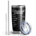 thumbnail image 2 of Funny Happy Retirement Gifts for Men Coworker, Retired Gifts for Men, Best Cool Retirement Gifts, 20 oz Navy Tumbler Cup, 2 of 5