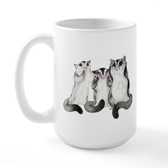 CafePress - Large Sugar Glider Mug - 15 oz Ceramic Large White Novelty Mug