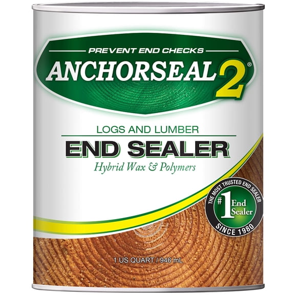 El sellador de grano final para troncos y madera ANCHORSEAL 2 evita el 90%