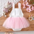 thumbnail image 6 of Ruyang Easter Baby Girl Outfit Cute New Born Bunny Clothes Rabbit Sleeveless Tulle Romper Dress My First Easter Outfit Bow Tutu Skirt, 6 of 9