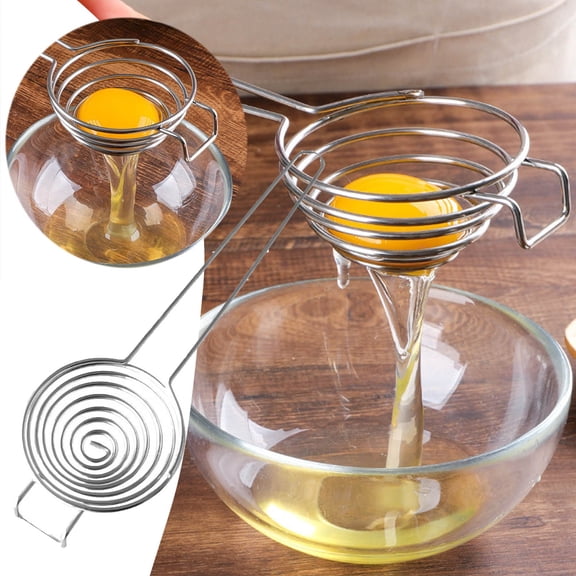 Funnel,Stainless Egg White Separator Non Egg White Separation Filter Egg White Protein Separation Tool
