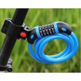 thumbnail image 3 of Bike Lock High Security 5 Digit Resettable Combination Coiling Cable Lock Best for Bicycle Outdoors, 1.2mx12mm Blue, 3 of 6