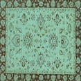 thumbnail image 1 of Ahgly Company Indoor Square Oriental Light Blue Traditional Area Rugs, 6' Square, 1 of 4