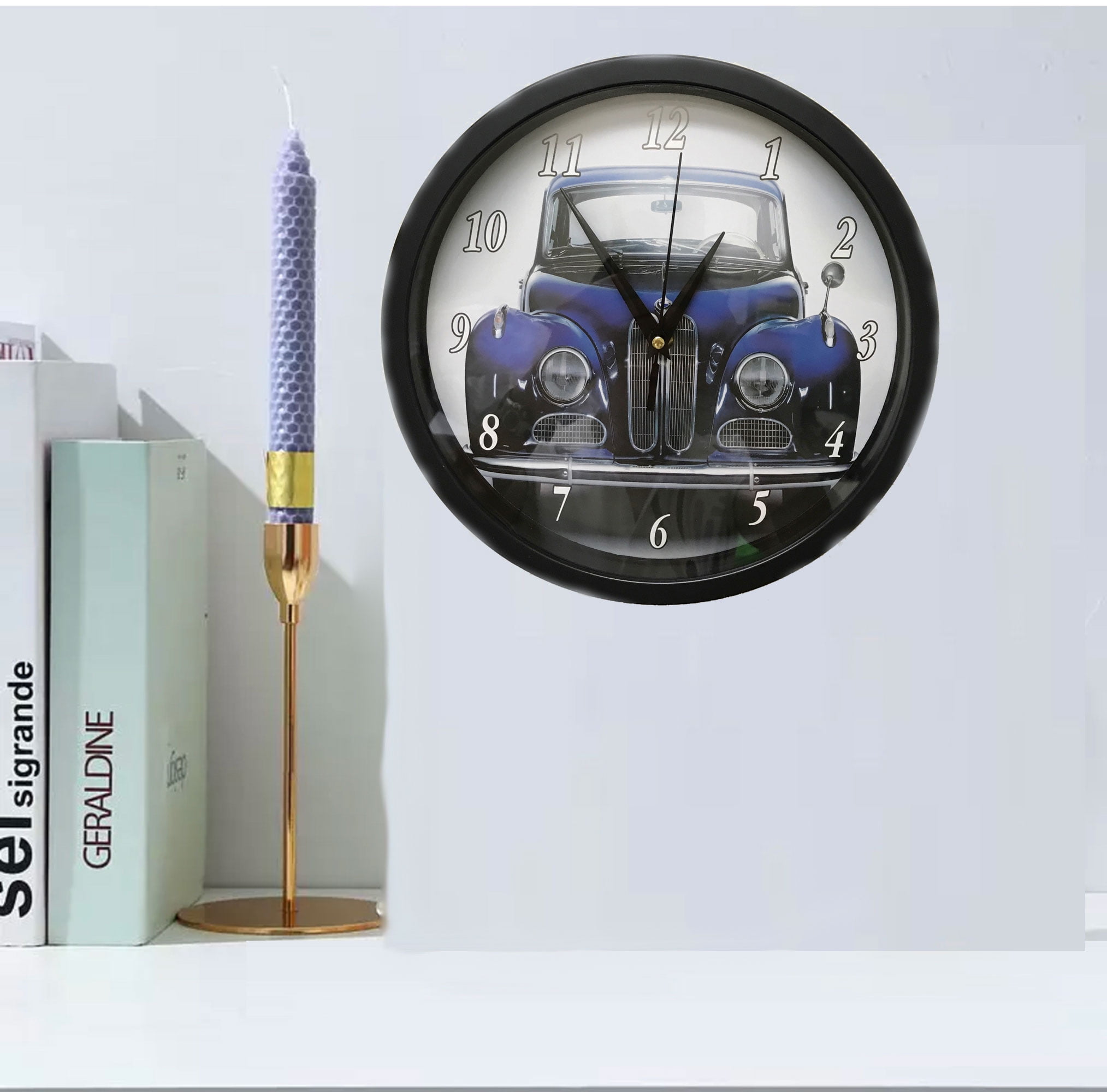 Creative Motion 22499 Classic 10" Car Wall Clock ; Product Size 10 x