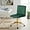 Darkgreen, variant on SSyao Armless Vanity Chair with Wheels, Computer Rolling Desk Chair with Back Soft Velvet Height Adjustable Gold Metal Base Swivel Stool Chairs-Dustyellow
