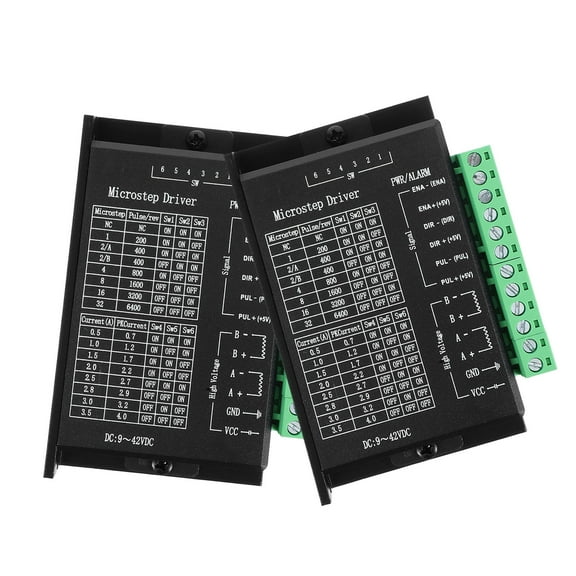 Masteelf 2pcs Stepper Motor Driver For Cnc Machines 3d Printers 3d Printing And Automation Stepper Motor Driver Module 32 Subdivision For 42/57/86 Stepper Motors
