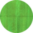 thumbnail image 1 of Ahgly Company Indoor Round Abstract Green Modern Area Rugs, 3' Round, 1 of 4