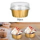 thumbnail image 5 of 5 Aluminio Muffin Cups Cheesecake Pan Papel de aluminio reciclado Puede utilizar Horno Microondas Wrappers para Snacks Creme 50 pcs perfecl Revestimientos de tazas para hornear, 5 of 8