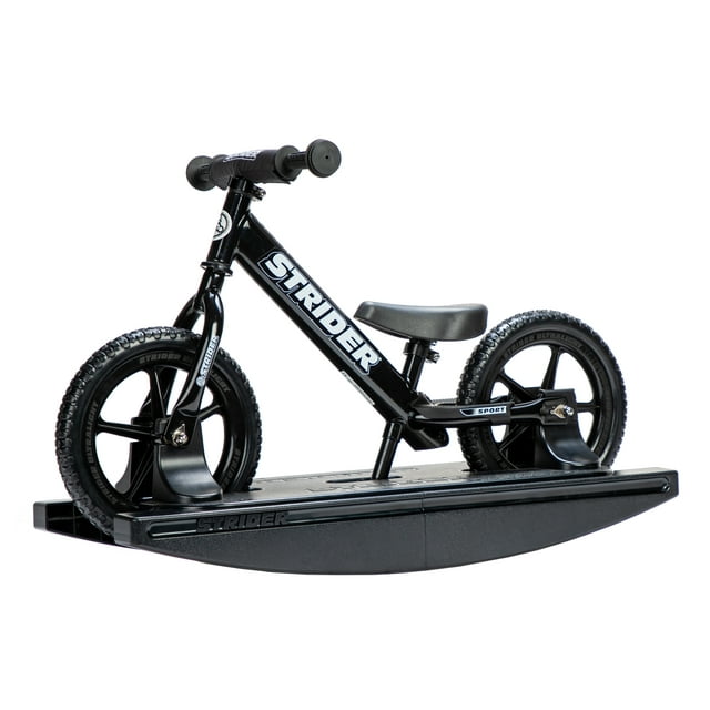 Strider - 12 Sport 2-in-1 Rocking Bike, Ages 6 months to 5 Years - Black