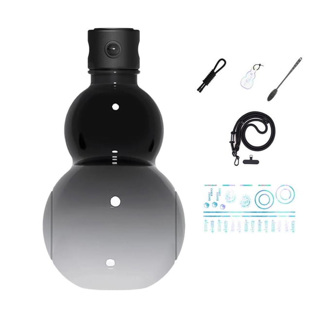 Chinese Retro-Inspired Gourd Water 900ML Large Capacity Wine High Temperature Sports PC Resistant