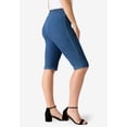 thumbnail image 3 of Roaman's Women's Plus Size Comfort Stretch Bermuda Jean Short, 3 of 3