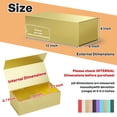 thumbnail image 2 of Caja de regalo RYDDOY Gold, paquete de 5 unidades, 30 x 15 x 10 cm, con cierre magnético, 2 of 8