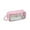 Pink, variant on Hvmvliv Mesh Pencil Case Pen Bag Clear Case, Marker Pouch Multifunction Organizer Box Transparent Makeup Bag, PVC Material, 21x9x7cm