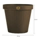 thumbnail image 2 of Kit 3 Macetas Rattan Del 25, Plato Anti Escurrimiento (oro viejo), 2 of 3