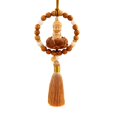 thumbnail image 3 of jiaping Buddha Statue Car Pendant ,Dangling Ornament Wood Tassel ,Car Hanging Decoration Yellow, 3 of 9